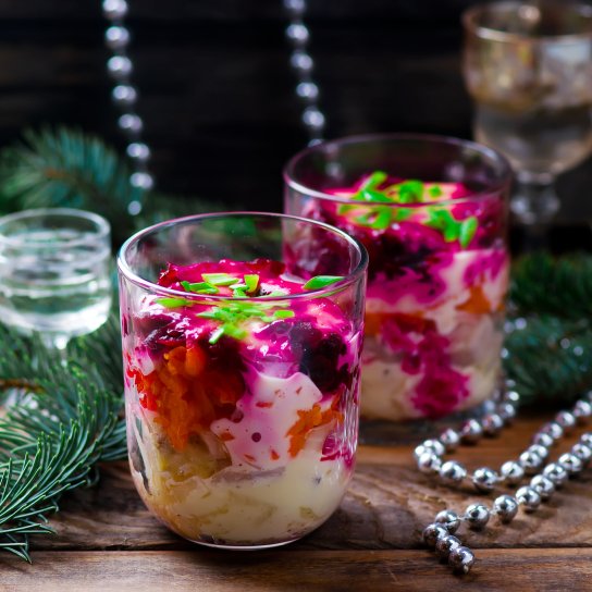 Салат "Шуба" з желатином