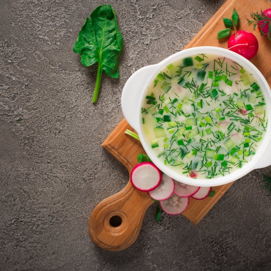 Холодник з редискою