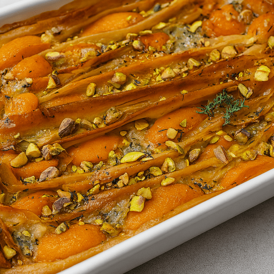 Пиріг з абрикосами з тіста філо