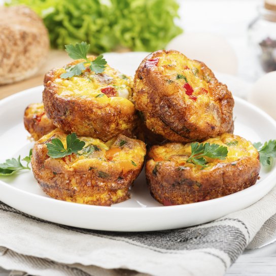 Мафіни з курятиною і сиром