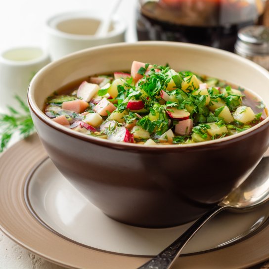 Окрошка на квасі