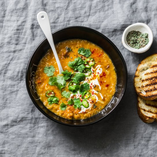 Вегетаріанське карі з гарбузом