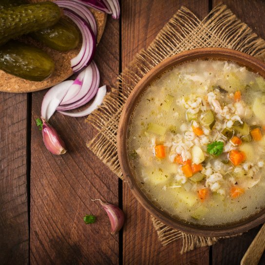 Розсольник з перловкою
