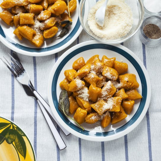 Гарбузові галушки з пармезаном