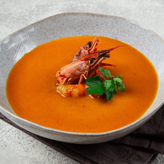 Суп біск з креветками