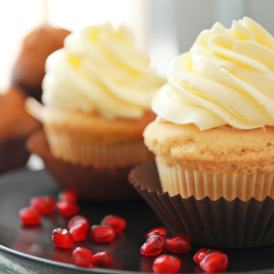 Кекси з насінням гранату