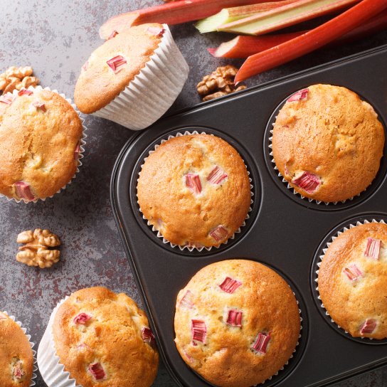 Мафіни з ревенем