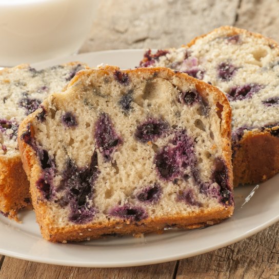 Цитрусово-чорничний кекс