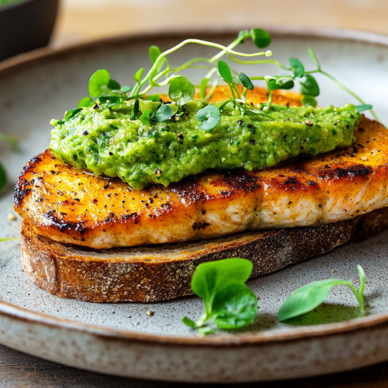 Брускета з фореллю