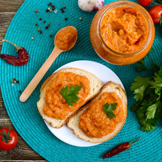 Кабачковая икра со сладким перцем