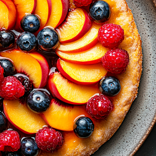 Сирна фруктова піца