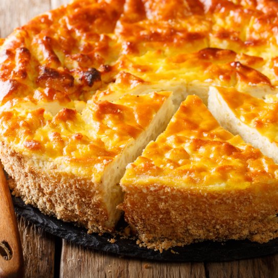 Пирог из пшена и сыра