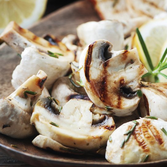 Печериці на грилі