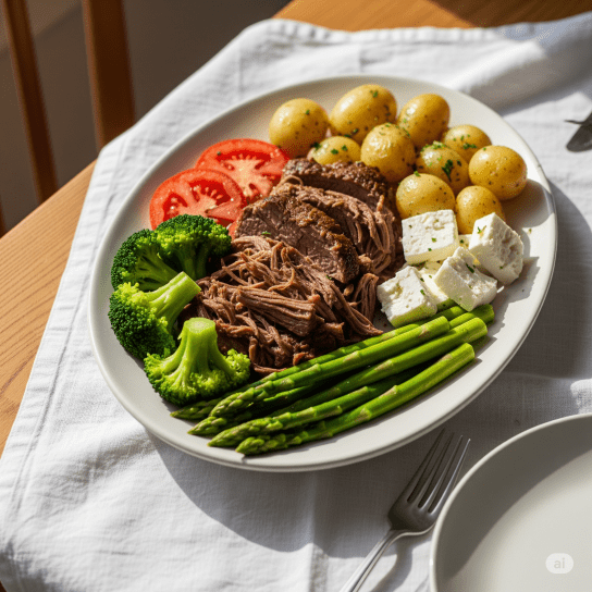 Літній салат-конструктор з яловичиною