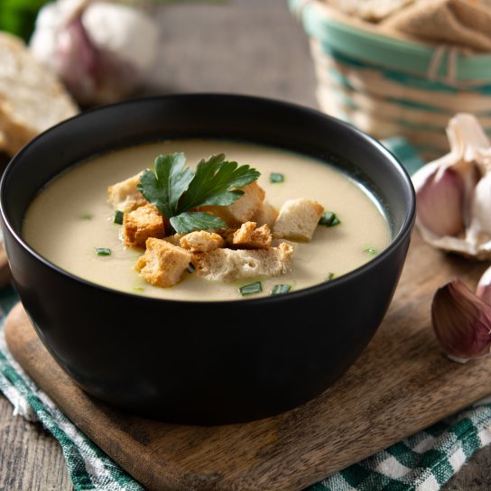Крем-суп з сухариками