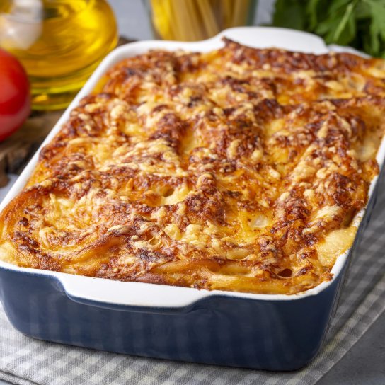 Макаронна бабка з сиром