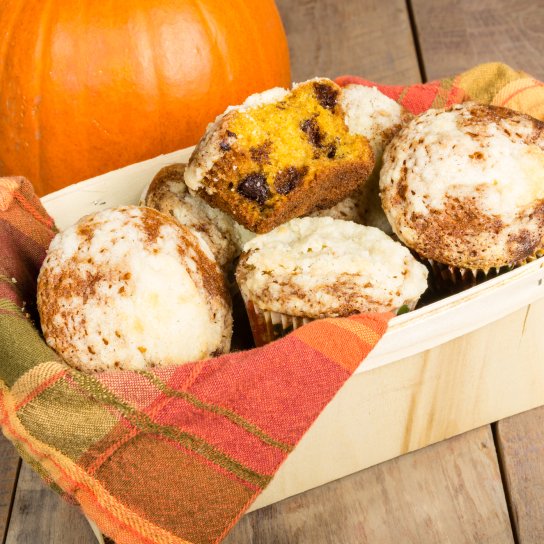 Тыквенные кексы с отрубями
