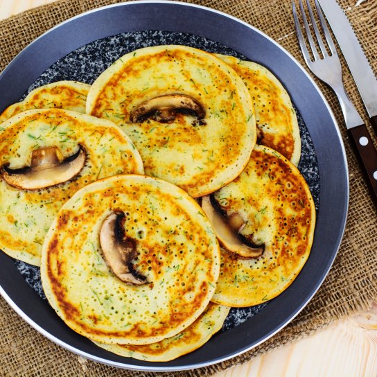 Панкейки з грибами