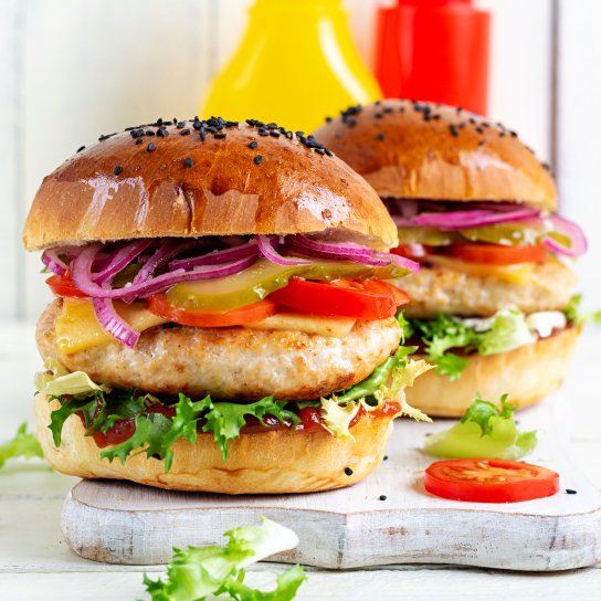 Корисні сирні булочки для бургера