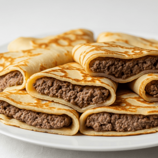 Оладки-пиріжки на кефірі з курячою печінкою