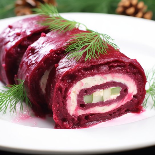 Шуба у формі рулету