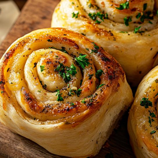 булочки із сиром і часником