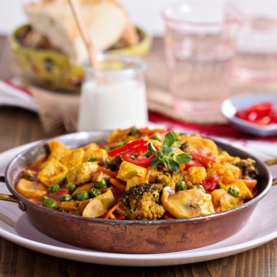 Рагу з цвітною капустою і грибами