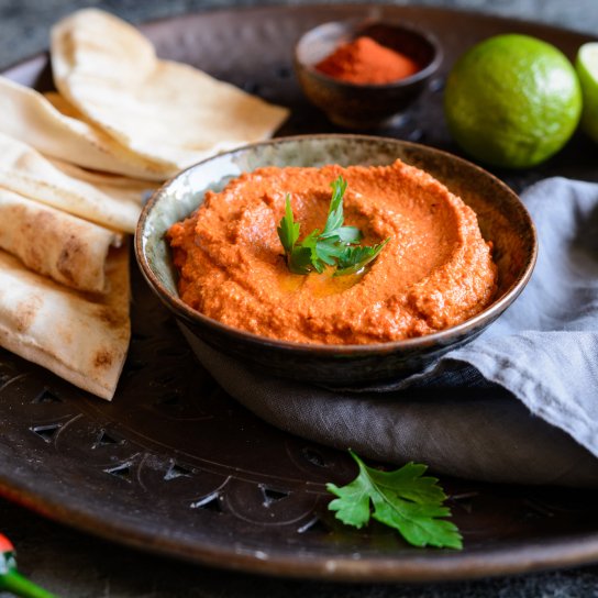 Діп з перцю і цвітної капусти