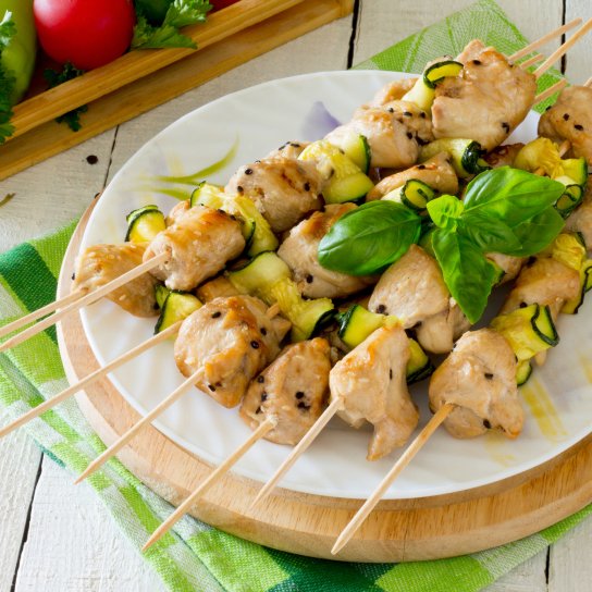 Шашлик з індички в мікрохвильовій печі