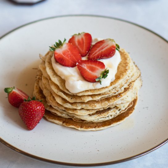 Завтрак для веганов: панкейки без яиц и молока