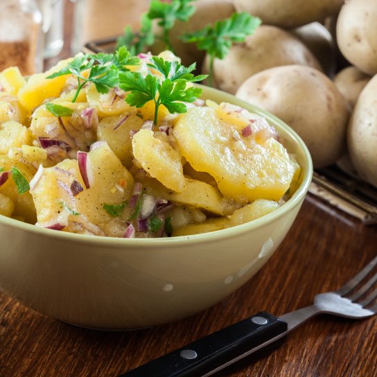 Картопляний салат з оселедцем