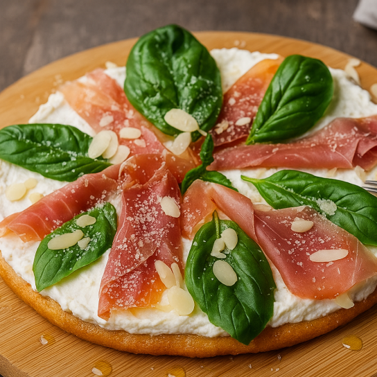 Закуска з абрикосів та хамону