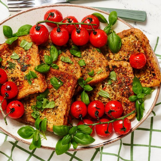 Французькі тости з томатами