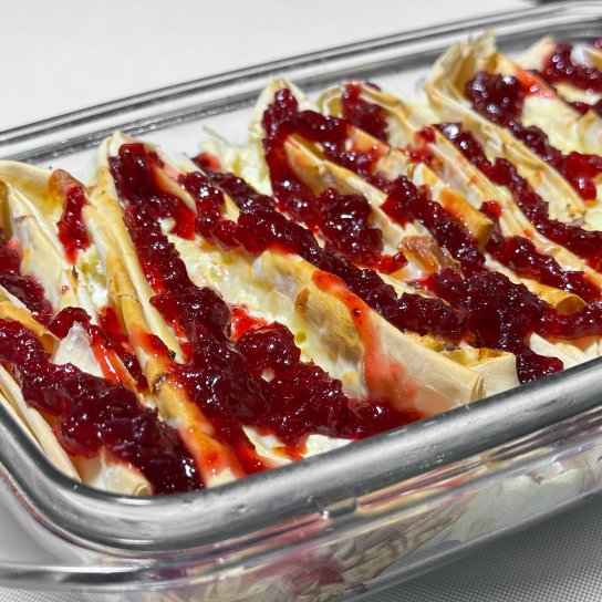 Філо-пиріг з журавлиною