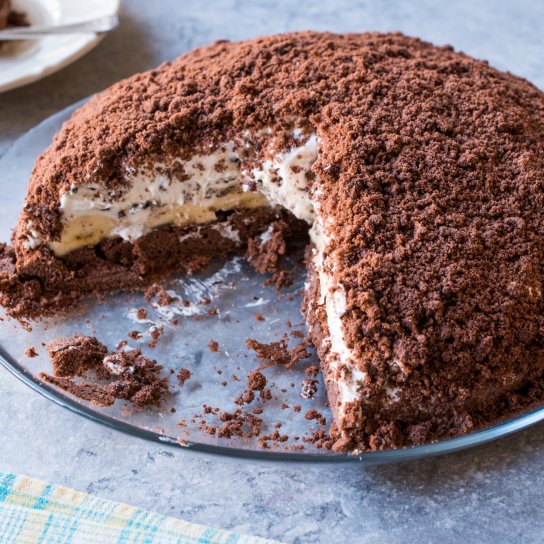 шоколадный торт "Сметанник"