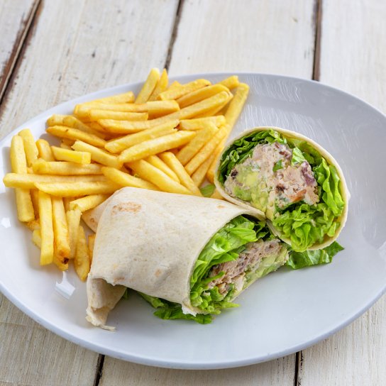 Кебаб з черемшею у лаваші