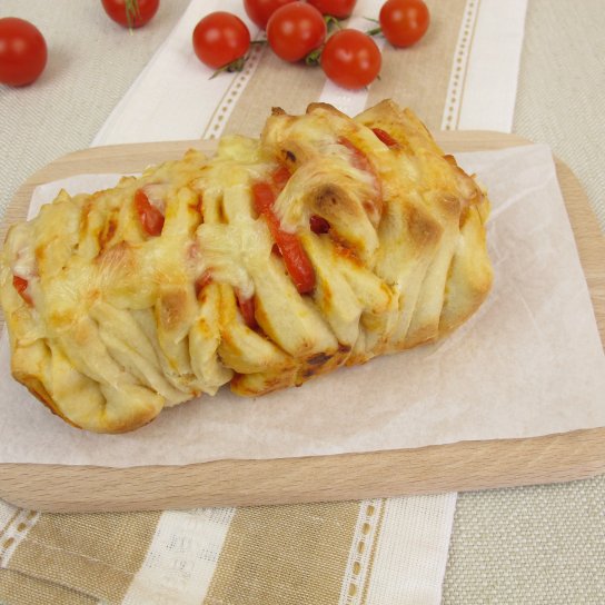 пиріг-гармонька з моцарелою