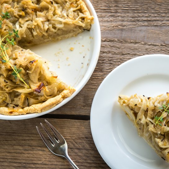 Цибулевий пиріг з сиром