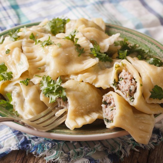 равіолі з м’ясом