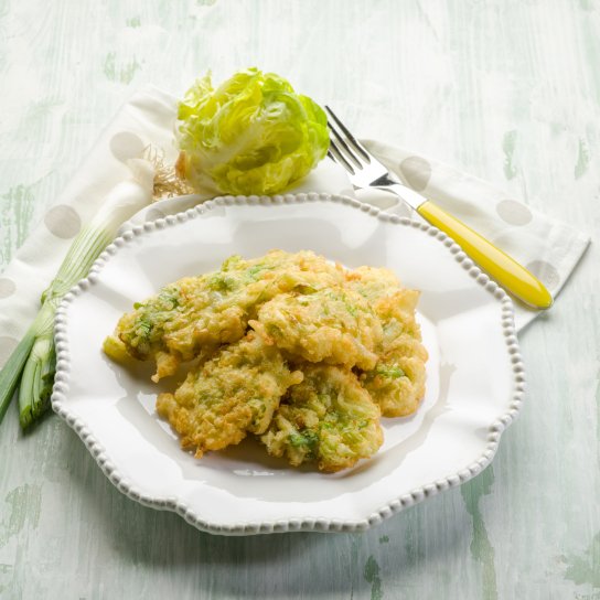 Оладьи из лука-порея