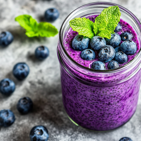 Пудинг з чорниці