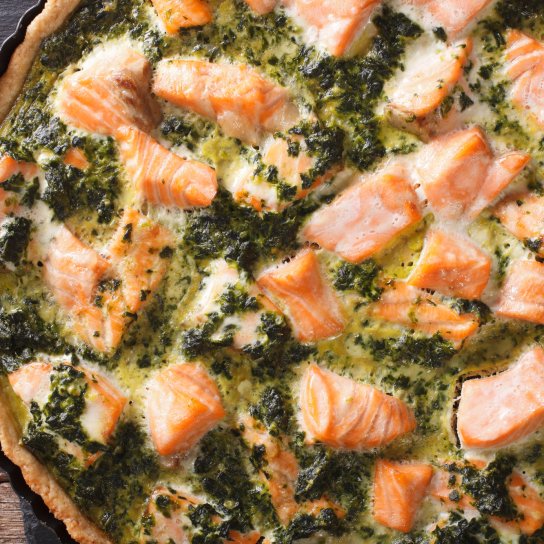 Запіканка з червоною рибою