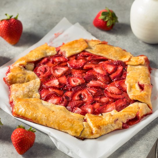 Галета з полуницею