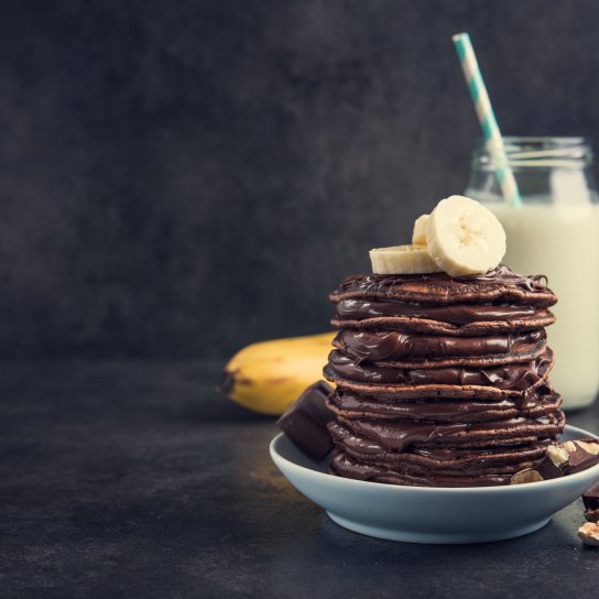Шоколадно-м’ятні панкейки