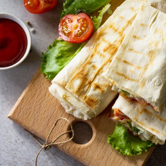 Салат "Цезар" у лаваші