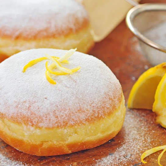 Лимонные пончики