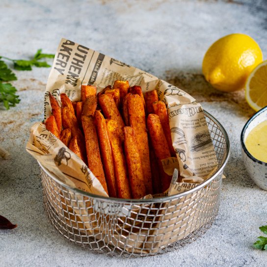 Батат фрі в аерогрилі з соусом айолі