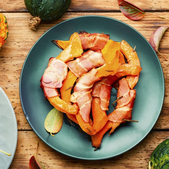 Гарбуз в беконі