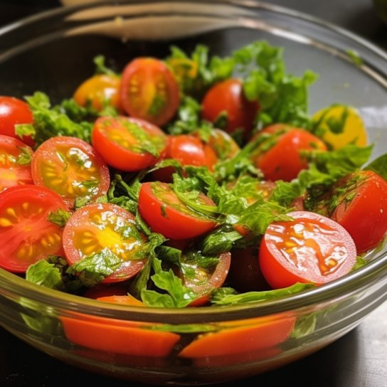 салат из помидоров