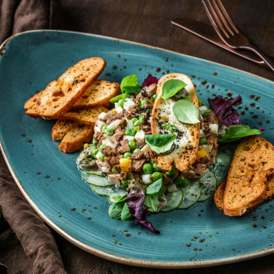 салат з курячими шлунками